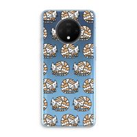 Slapende poes: OnePlus 7T Transparant Hoesje