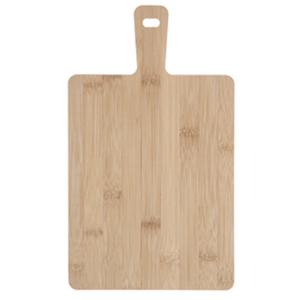 Snijplank/serveerplank bamboe hout - met handvat - 33 x 19 x 1 cm - keuken borrelplank/tapasplank