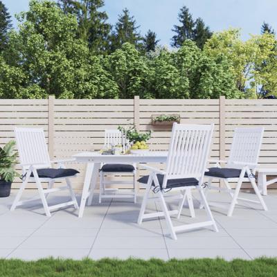 VidaXL Stoelkussens 4 st 50x50x7 cm oxford stof marineblauw