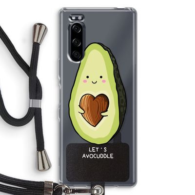 Avocuddle: Sony Xperia 5 Transparant Hoesje met koord