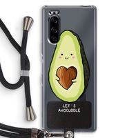Avocuddle: Sony Xperia 5 Transparant Hoesje met koord