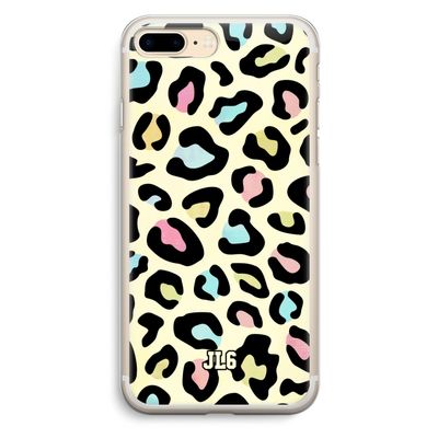 Leopard pattern: iPhone 7 Plus Transparant Hoesje