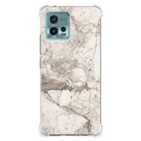 otorola Moto G72 Anti-Shock Hoesje Marmer Beige