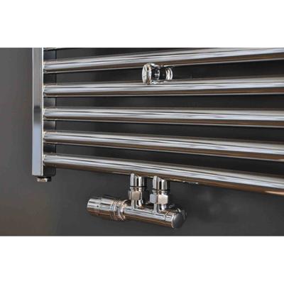 Riko Set Onderblok Compleet Haaks Links - 16x2.0+15 Knel - Chroom