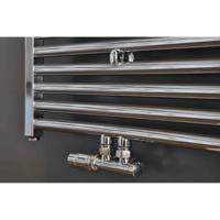 Riko Set Onderblok Compleet Haaks Links - 16x2.0+15 Knel - Chroom