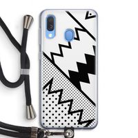 Pop Art #5: Samsung Galaxy A40 Transparant Hoesje met koord