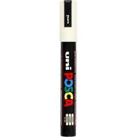 Uni-Posca Posca marker, afm pc-5m, lijndikte 2,5 mm, medium, ivoor, 1 stuk