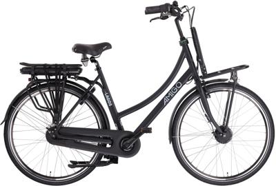 AMIGO E Lagos T3 28 Inch 55 cm Dames 7V Rollerbrake Matzwart