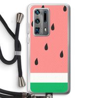Watermeloen: Huawei P40 Pro Plus Transparant Hoesje met koord