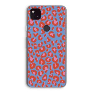 Leopard blue: Google Pixel 4a 5G Transparant Hoesje