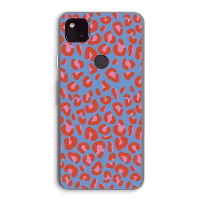 Leopard blue: Google Pixel 4a 5G Transparant Hoesje