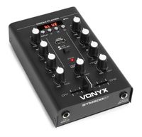 Retourdeal - Vonyx STM500BT 2-kanaals mixer met Bluetooth en mp3 - thumbnail