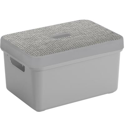 Sunware Opbergbox - lichtgrijs - 5 Liter - kunststof - met deksel - 25 x 18 x 12 cm Sunware Opbergbox - lichtgrijs - 5 Liter - kunststof - met deksel - 25 x 18 x 12 cm