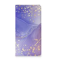 Bookcase voor Samsung Galaxy S23 Plus Watercolor Paars