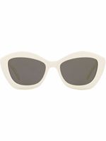 Saint Laurent Eyewear lunettes de soleil SL425 à monture papillon - Blanc