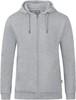 JAKO C6820 Jas Met Kap Organic - Lichtgrijs Gemeleerd - M