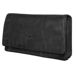 Bear Design Dames Portemonnee met Overslag Cow Lavato Zwart