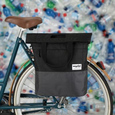 UrbanProof Urban proof fietsshopper recycled zwart/grijs