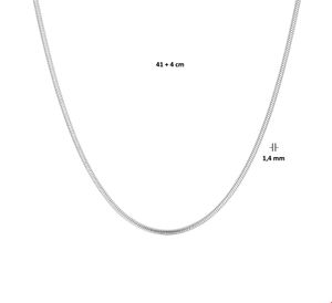 TFT Zilveren Ketting Slang Rond 1,4 mm x 41-45 cm
