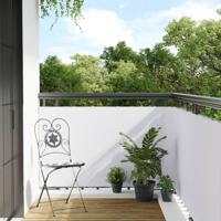 VidaXL Balkonscherm 500x80 cm poly rattan wit VidaXL Balkonscherm 500x80 cm poly rattan wit