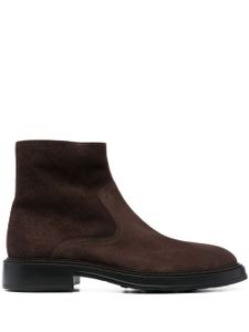 Tod's bottines en daim à bout amande - Marron