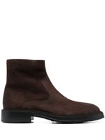 Tod's bottines en daim à bout amande - Marron