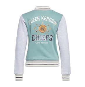 Queen Kerosin Sweat Jacket L.A. Chiefs Smokey Green & Grey-XXXL