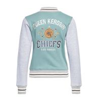 Queen Kerosin Sweat Jacket L.A. Chiefs Smokey Green & Grey-XS