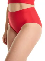 Secrets High Leg slip - Invisible - Naadloze hoge taille slip - Hoog opgesneden - M - Rood - Onderbroek - Ondergoed - M - Onderbroek - Ondergoed -