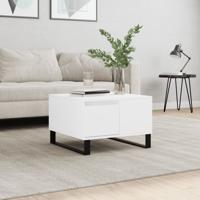 Salontafel 55x55x36,5 cm bewerkt hout wit