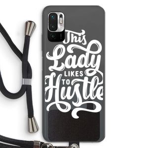 Hustle Lady: Xiaomi Redmi Note 10 5G Transparant Hoesje met koord