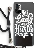 Hustle Lady: Xiaomi Redmi Note 10 5G Transparant Hoesje met koord