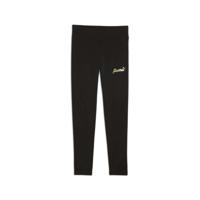 Sportleggings voor Kinderen Puma Essentials+ Script Metallic Zwart Maat 13-14 Jaar