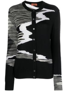 Missoni intarsia-knit wool cardigan - Noir