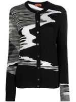 Missoni intarsia-knit wool cardigan - Noir - thumbnail