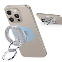 Ring Stand (HaloLock) - Rhinestone Silver