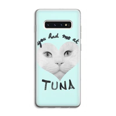 You had me at tuna: Samsung Galaxy S10 4G Transparant Hoesje