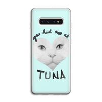 You had me at tuna: Samsung Galaxy S10 4G Transparant Hoesje