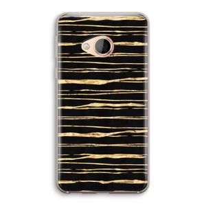 Gouden strepen: HTC U Play Transparant Hoesje