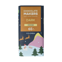 Kerstreep Colombia puur 65% orange bio 80 Gram
