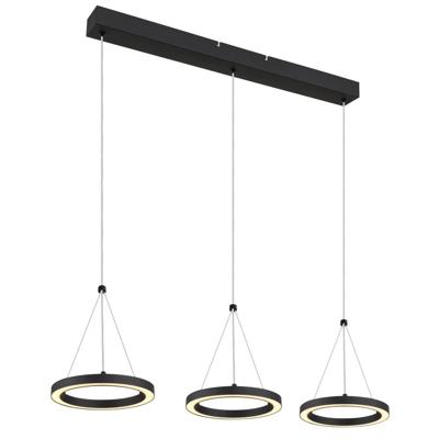 Globo 3-lichts hanglampGrenvix design zwart - 67188-3H