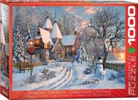 Christmas Cottage - Dominic Davison Puzzel 1000 Stukjes - thumbnail