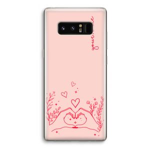 Love is in the air: Samsung Galaxy Note 8 Transparant Hoesje