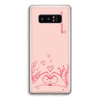 Love is in the air: Samsung Galaxy Note 8 Transparant Hoesje