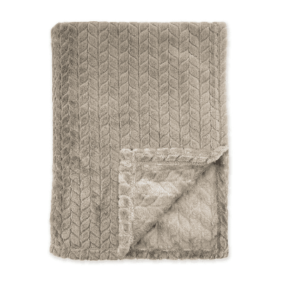 Bedsprei Twill Touch - Taupe - 150x200cm Van Byrklund Microvezel - Dekbed-Discounter.nl