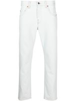 Gucci mid-rise tapered-leg jeans - Bleu