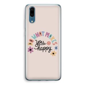 Happy days: Huawei P20 Transparant Hoesje