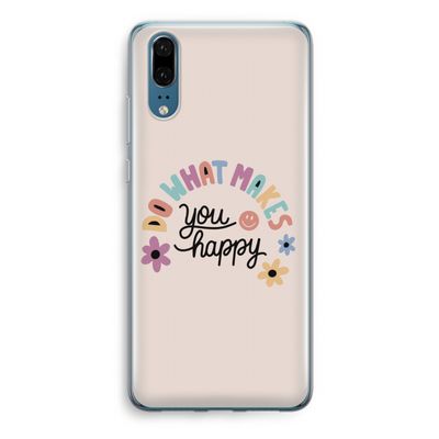 Happy days: Huawei P20 Transparant Hoesje