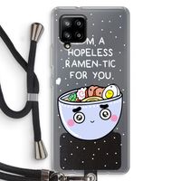 I'm A Hopeless Ramen-Tic For You: Samsung Galaxy A42 5G Transparant Hoesje met koord