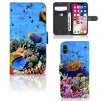 Apple iPhone Xs Max | Telefoonhoesje | Met pasjeshouder | Vissen